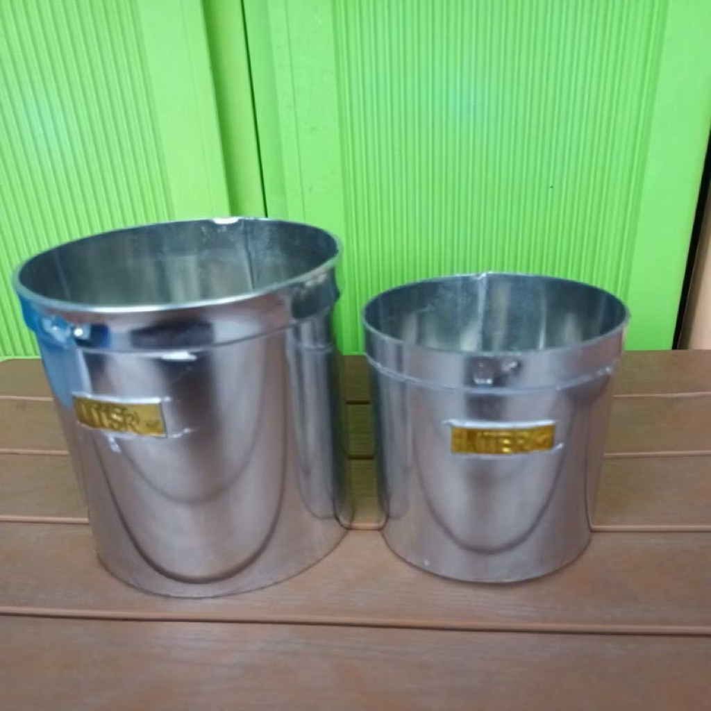 Literan Beras Takaran Beras Ukuran 2 liter 1 Liter  Stainless Steel