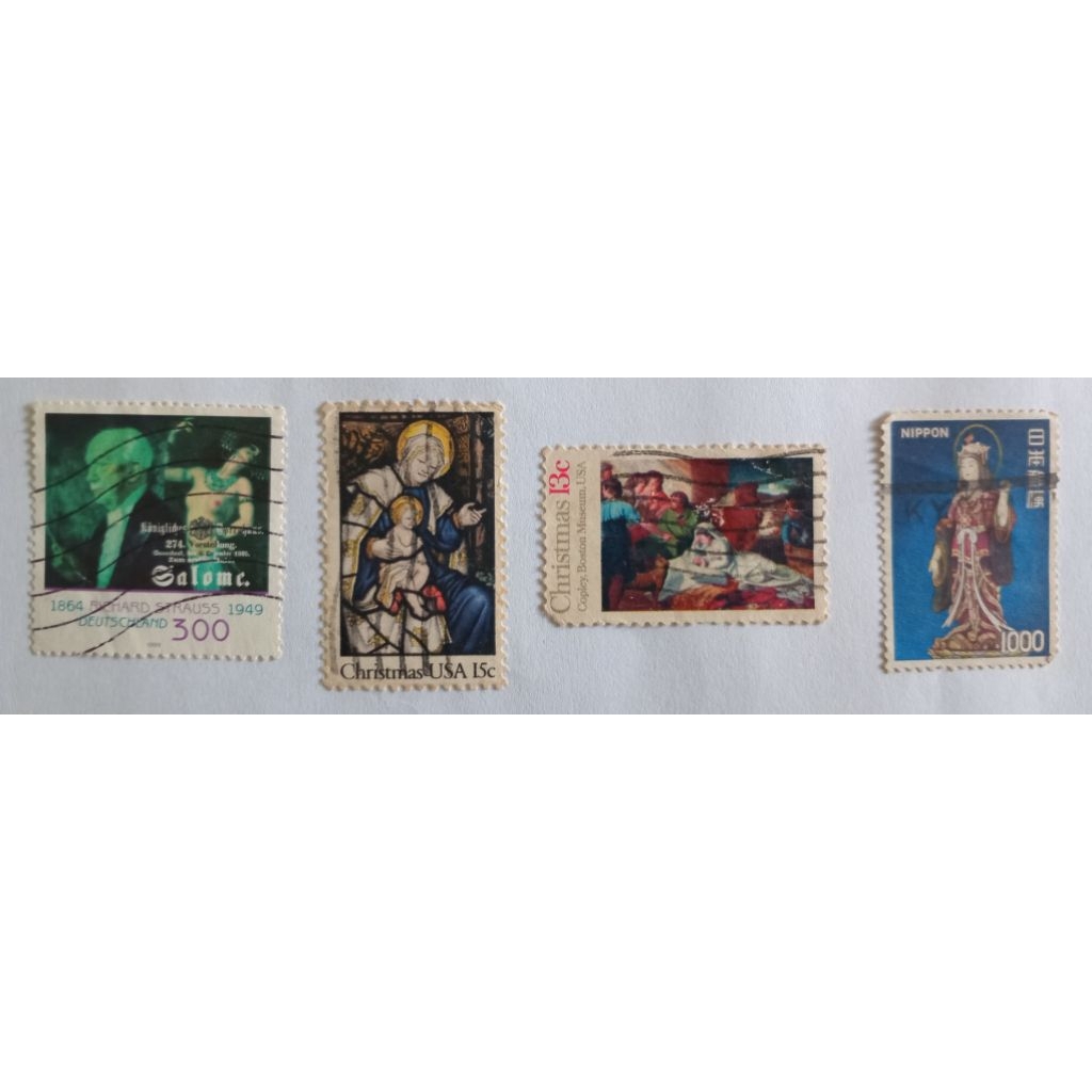 Perangko Seri Christmas USA +
