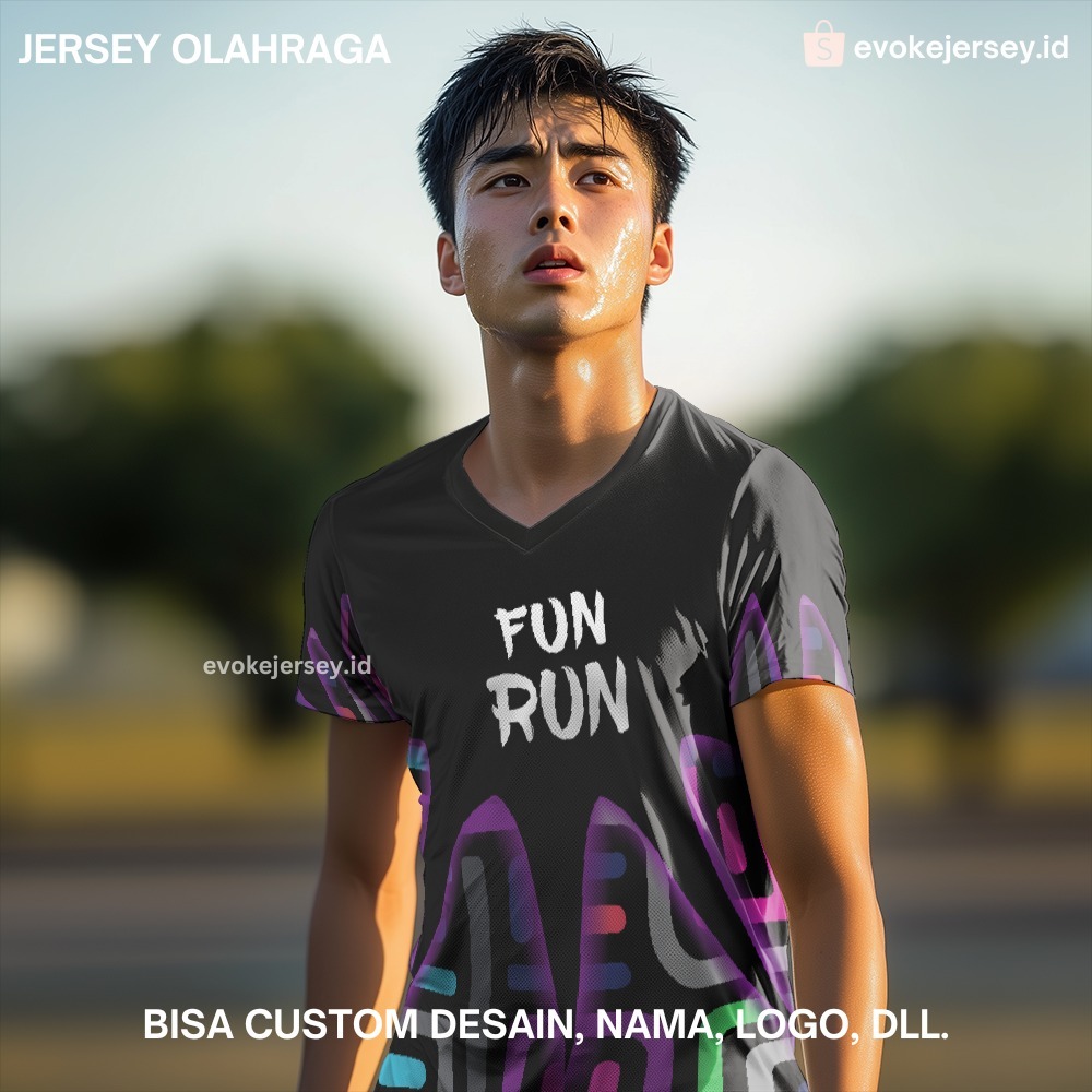 Kaos Jersey Fun Run Pelari Kalcer Dryfit Bisa Custom - 591