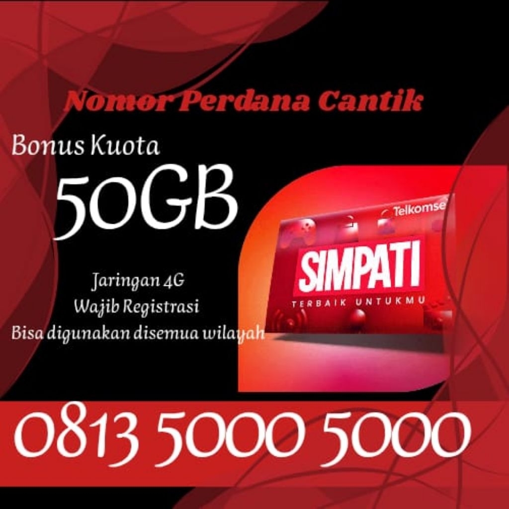 Kartu perdana Telkomsel nomor cantik 12 digit,bisa request EXP jangka panjang free kuota