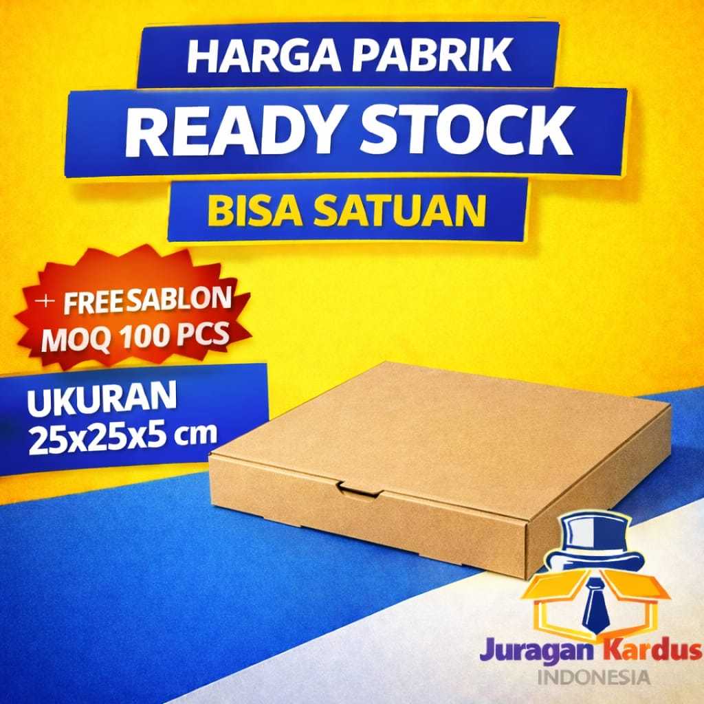 Mailer Box Pizza Premium UKuran 25x25x5cm