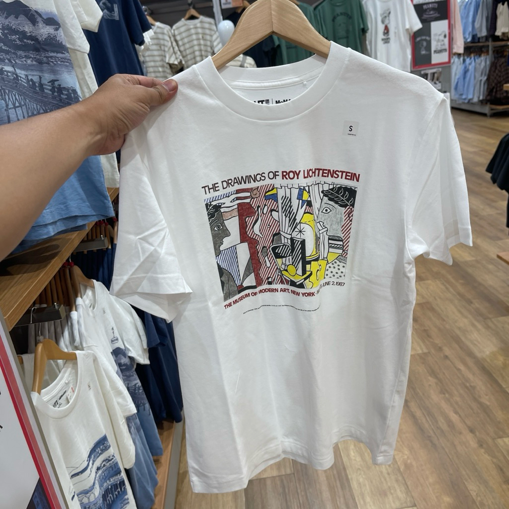 Tshirt Uniqlo Man MOMA White Katun S-XXXL