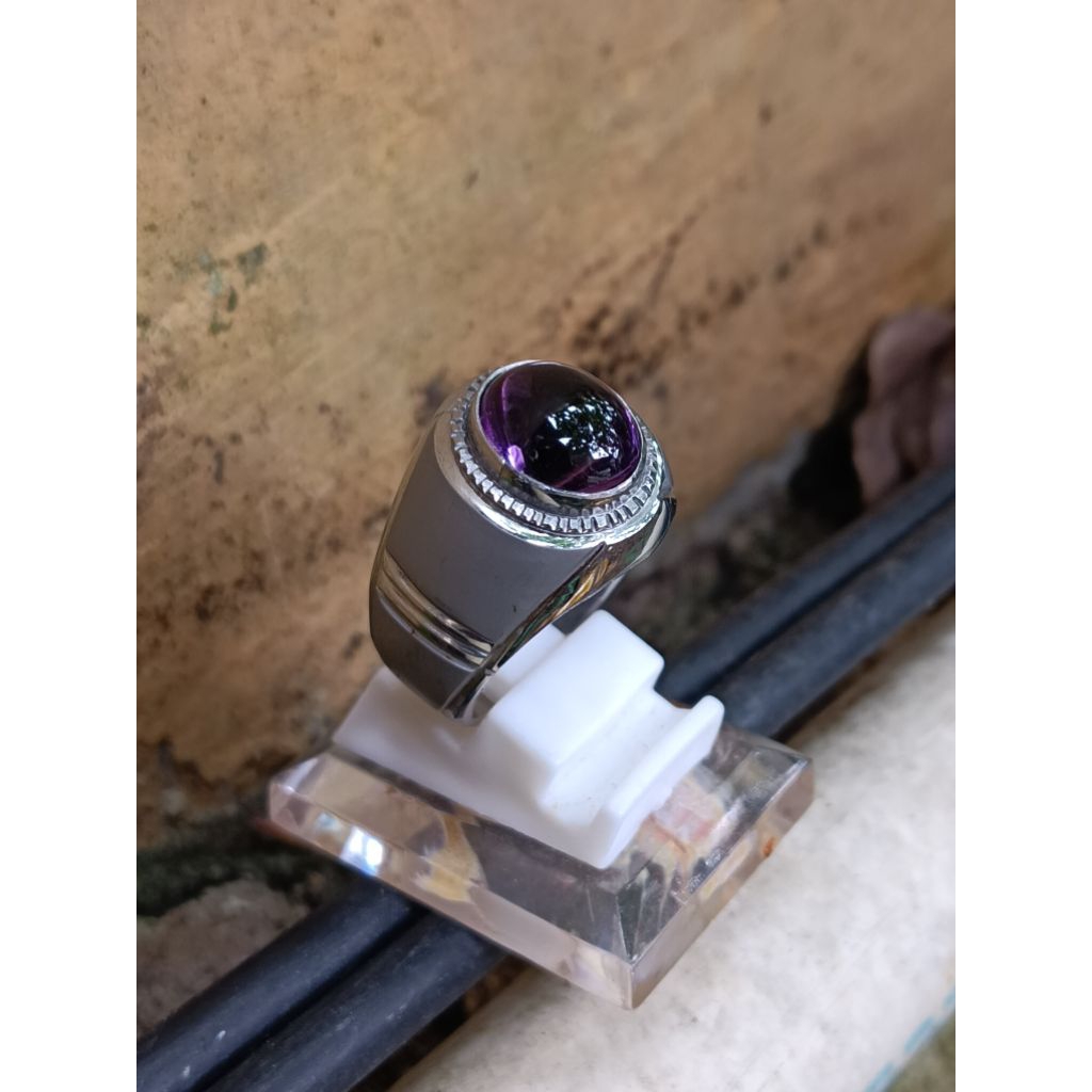 Batu Cincin Amethyst Bungur Tanjung Bintang Lampung