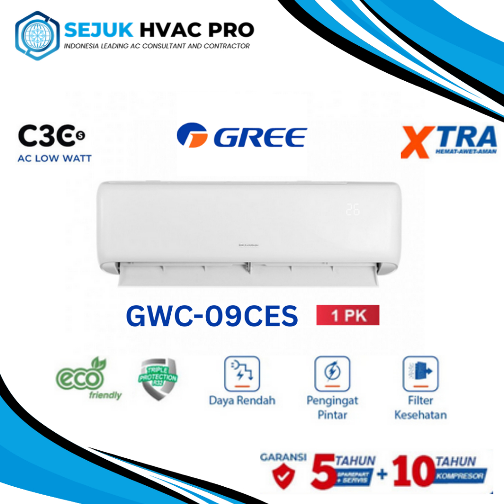 AC Gree 1 PK Standard GWC 09C3ES