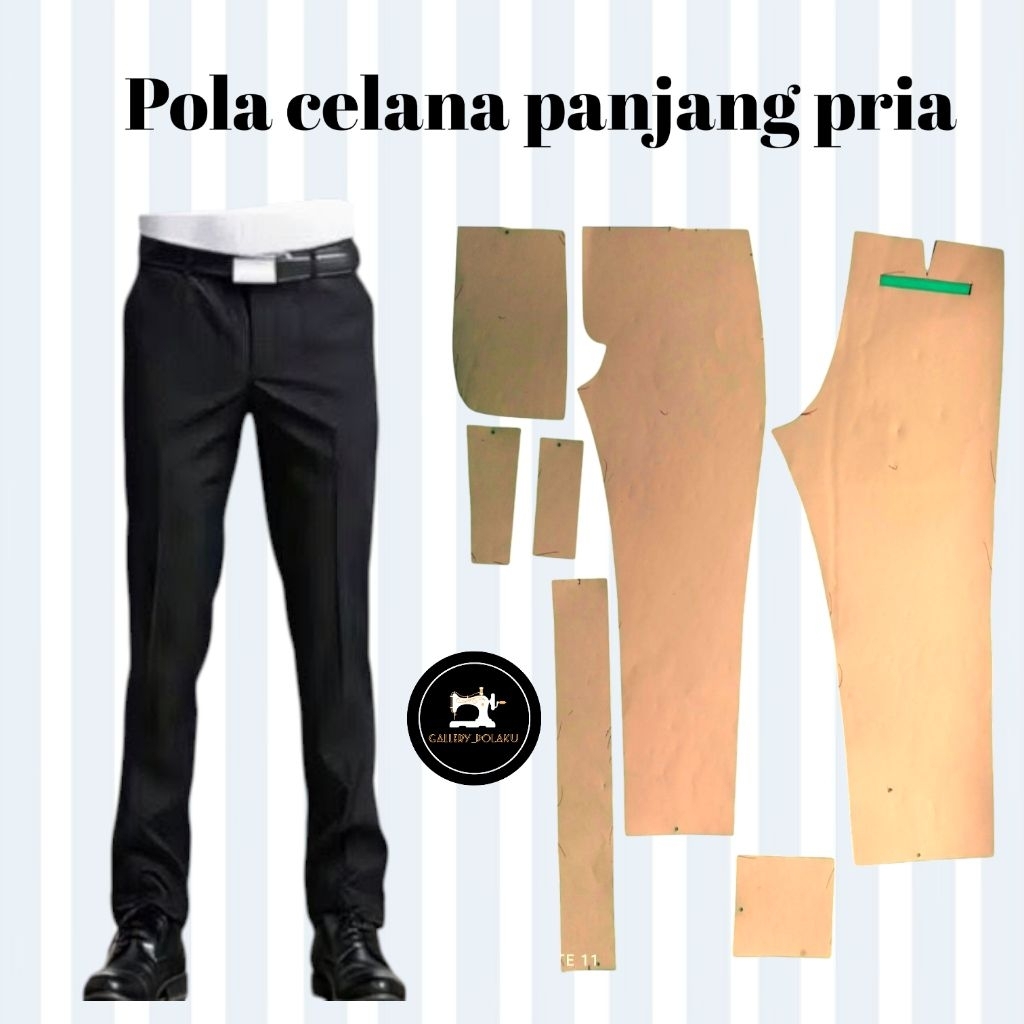 pola instan celana panjang pria