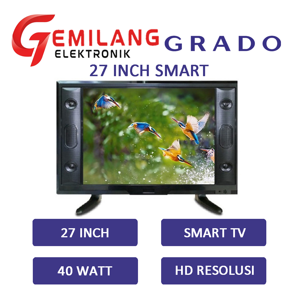 LED SMART TV GRADO 24 INCH / 27 INCH YOUTUBE WETV VIDIO