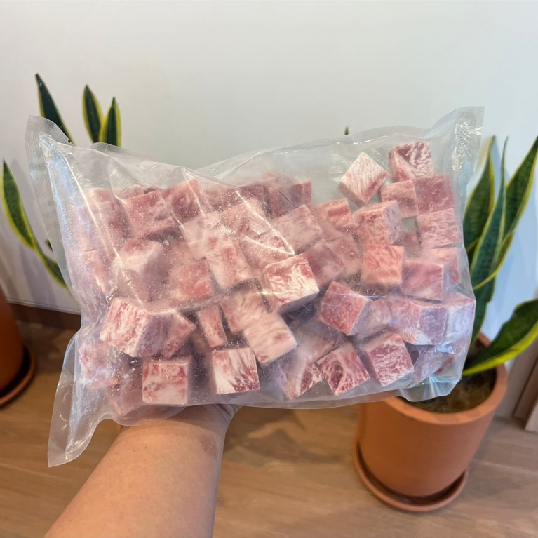 [Kedagingan] Saikoro Meltique 1kg / Daging Kotak Kotak Cube Wagyu Meltique Australia Empuk
