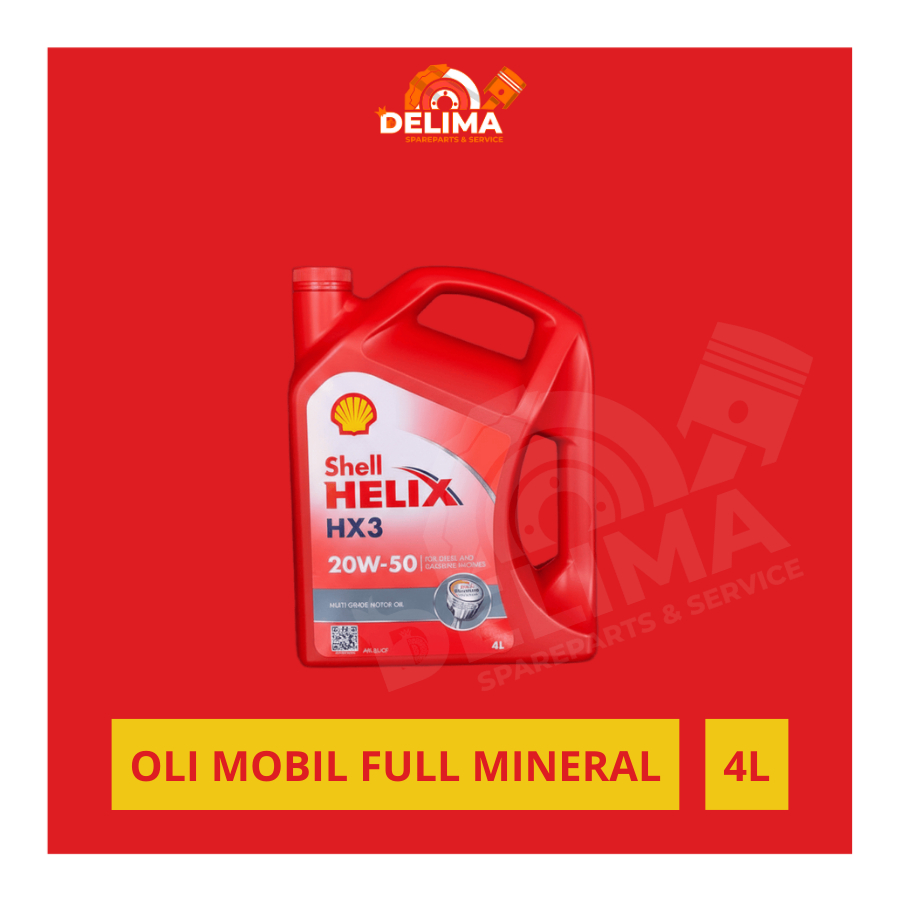 Shell Helix HX3 20W-50 (4 Liter) Oli Mobil Mineral