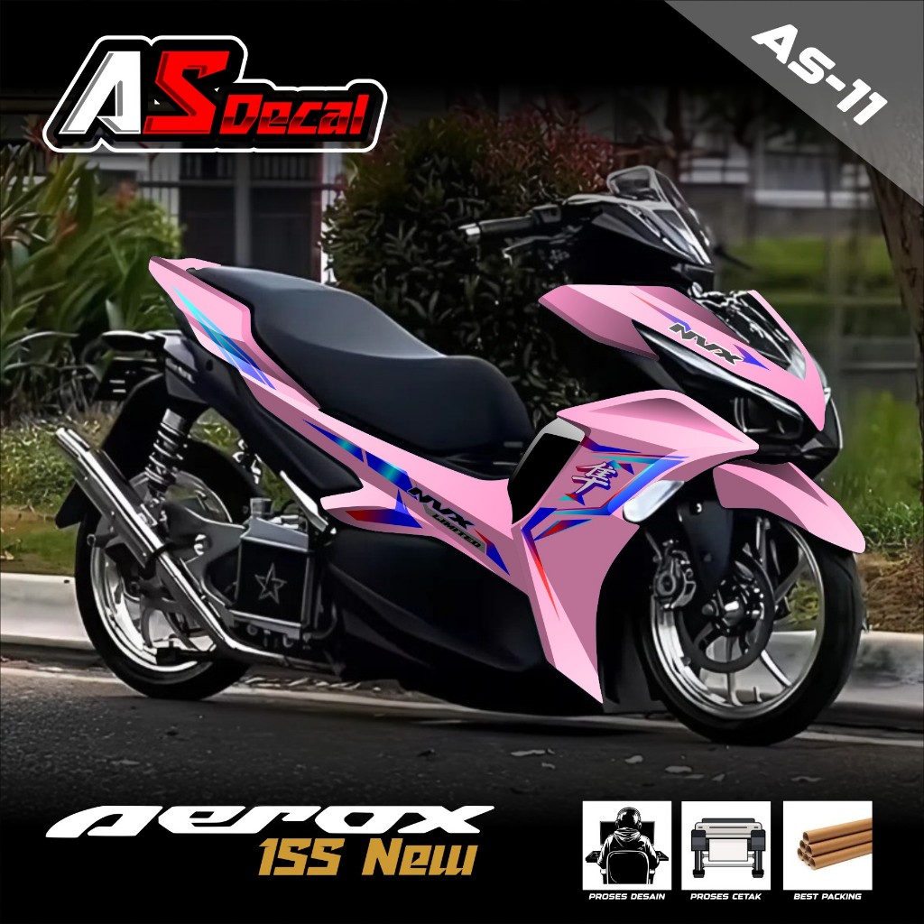 (BISA COD) Decal Sticker Full Body Yamaha Aerox NEW - Stiker Decal Aerox NEW Full Body AS.11