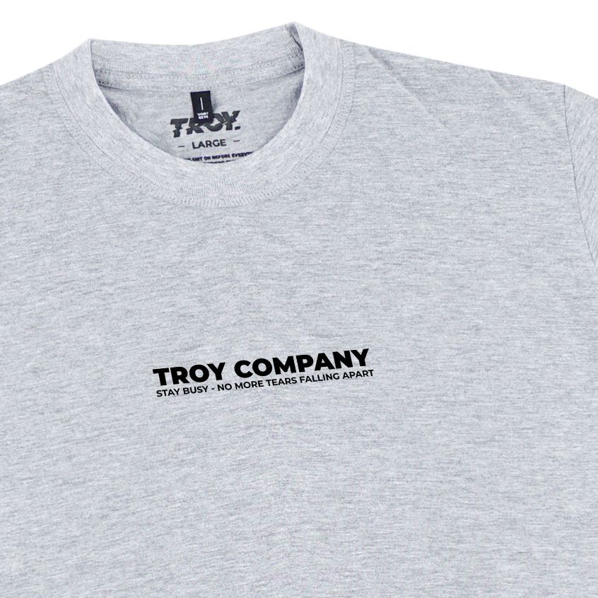 Troy Company Tshirt Misty Pyte - Kaos Lengan Pendek Kaos Abu Misty MTD 3297