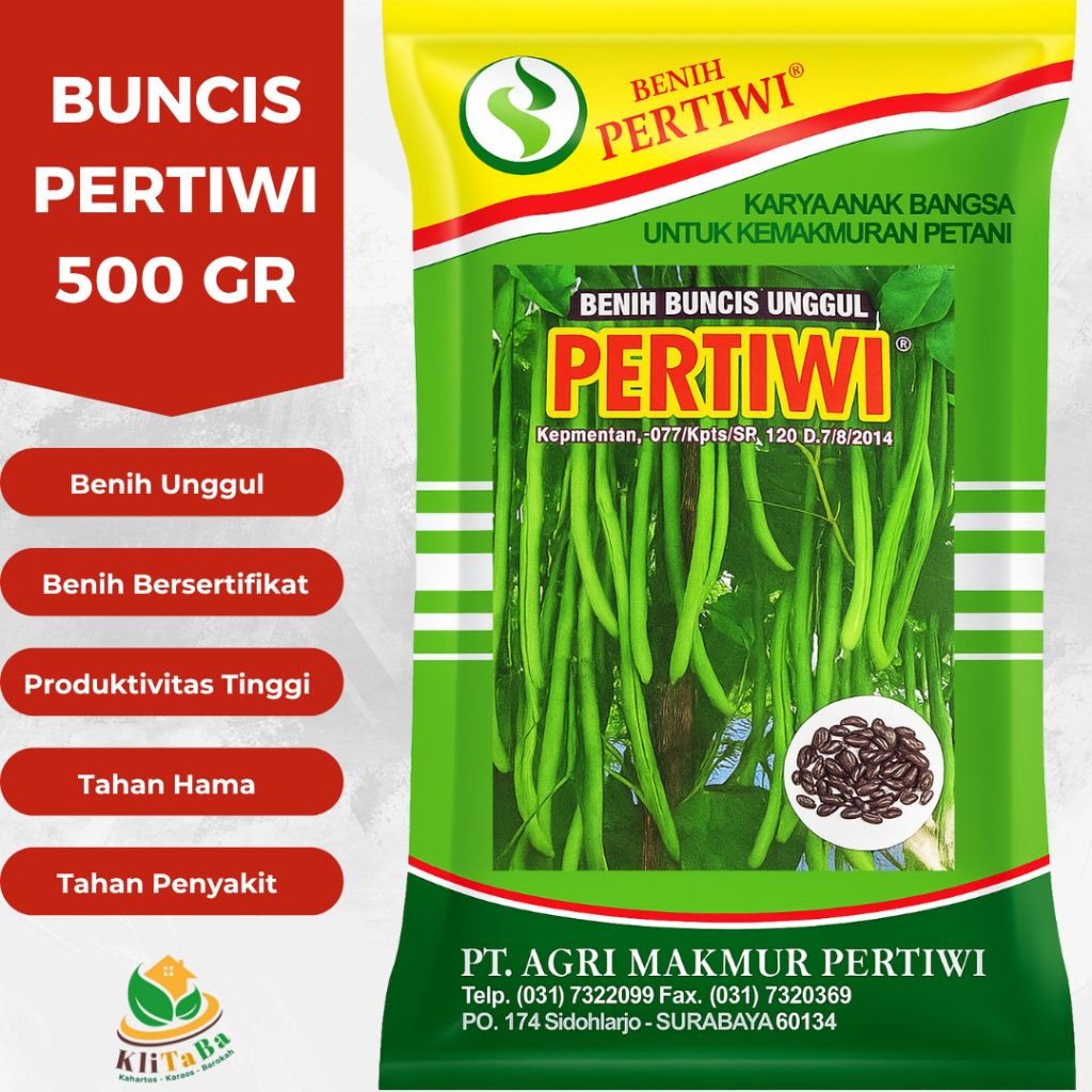 Benih Buncis Pertiwi 500 gr