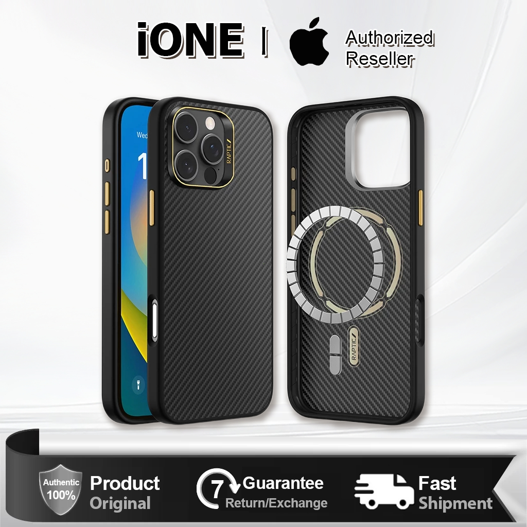 Raptic iPhone 16 Pro Max Aramid Fiber Case - Black