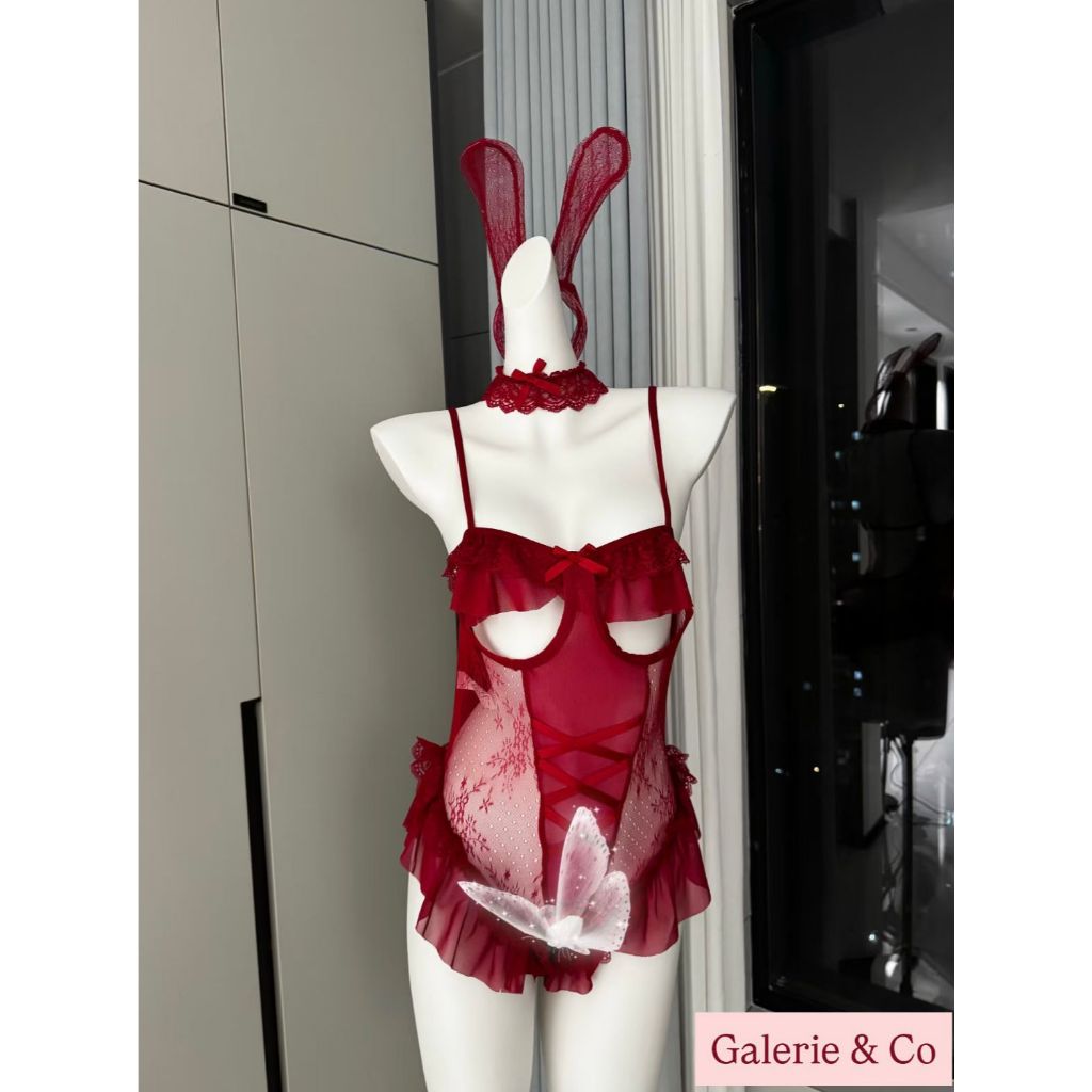 LUNA - Sexy Lace Lingerie Bodysuit Wanita Regular Big Size Jumbo Size - Lingerie Brukat Bodysuit Wan