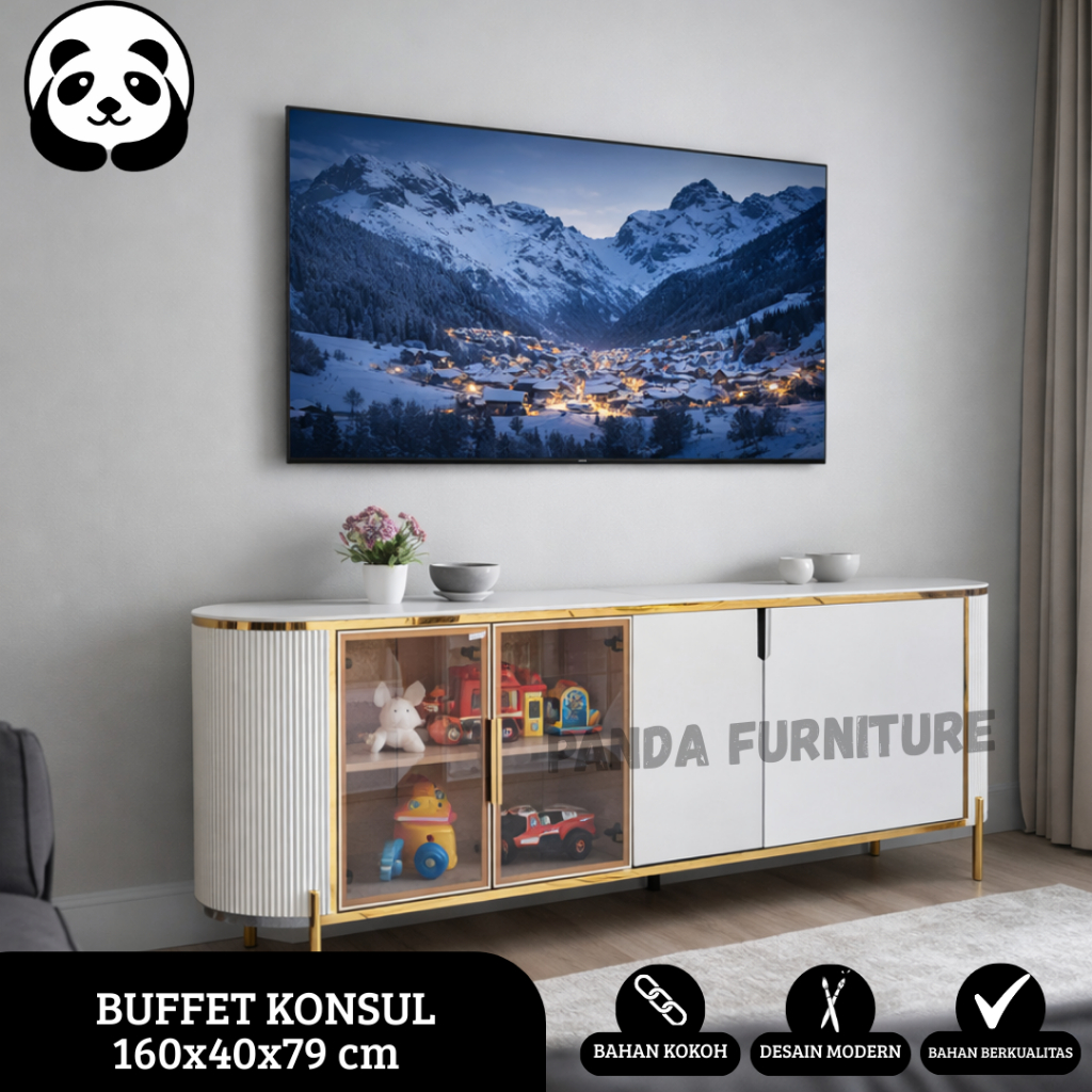 PROMO BUFFET KONSUL IMPORT / BUFFET TV IMPORT / BUFFET MULTIFUNGSI / MEJA BUFFET MEWAH BERKUALITAS