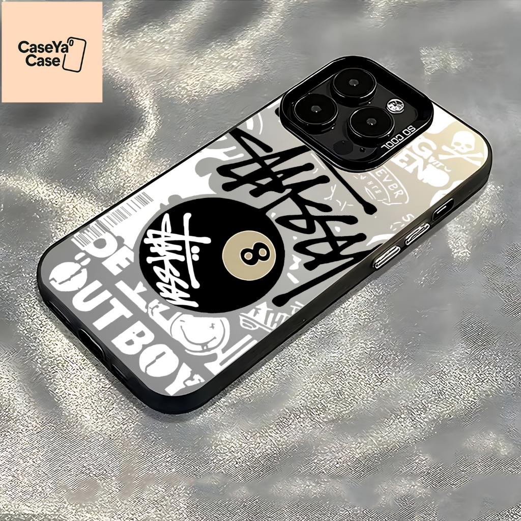 { CYC04 } Softcase IMD Black Stussy ITEL A50 P65 A70 A80 S23 S25 S25 ULTRA CITY 100 IQOO Z9 Z7X XIAO