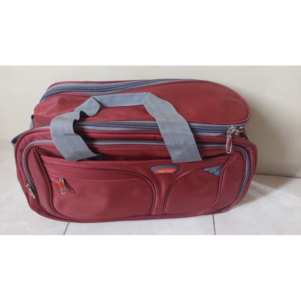NEW TRAVEL BAG POLO TWIN ORIGINAL TAS DUFFLE ASLI IMPORT TAS CABIN TAS BAJU TAS SERBAGUNA