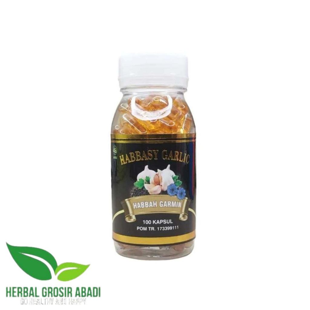 Habbasyi Garlic 100 Kapsul | Habbatussauda Garlic | Habbasyi Garlic Habbah Garmin