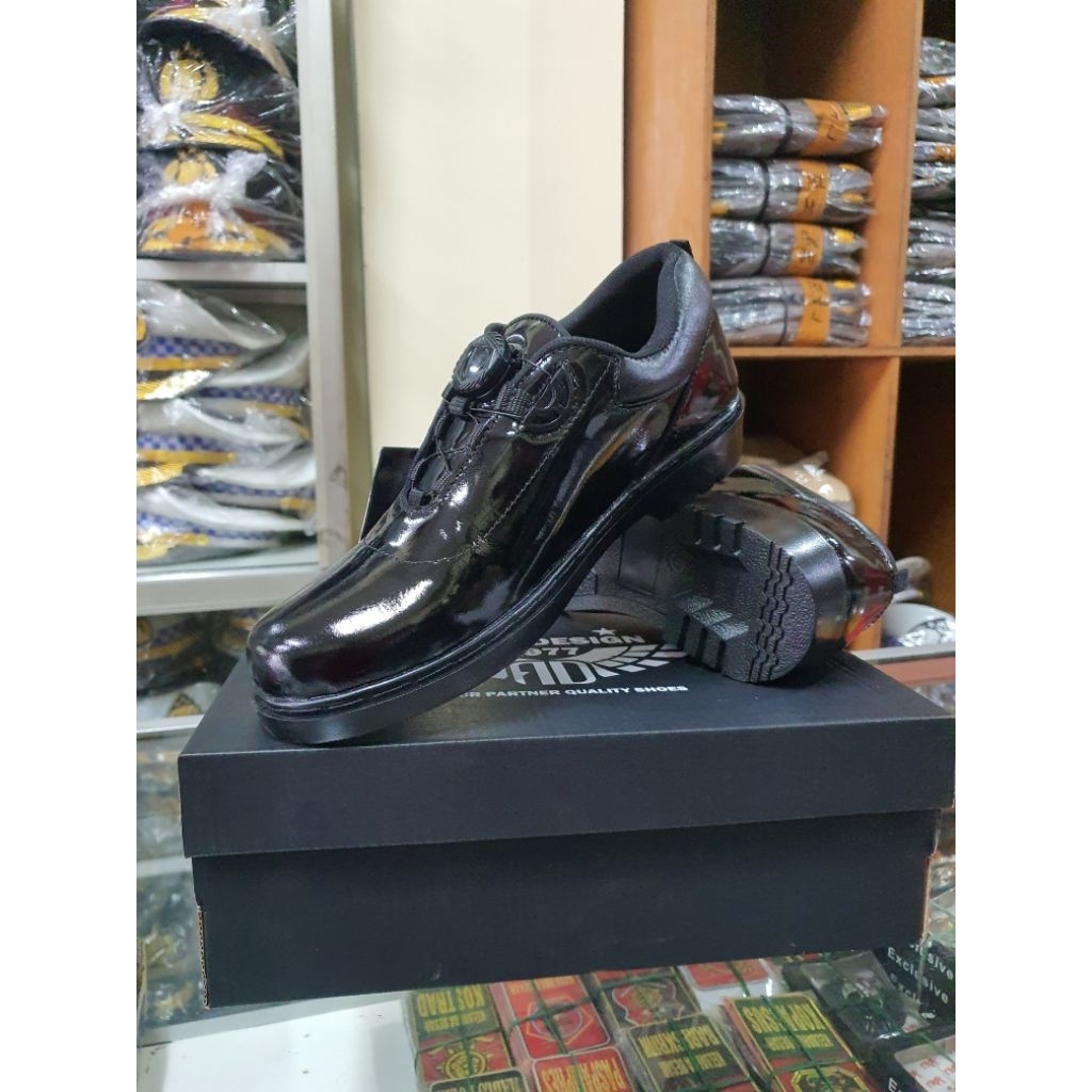 Sepatu Kilap pdh Tali Putar Army Disgn | Sepatu Pdh Kilap Tali Putar | Sepatu Tali Putar