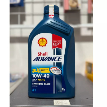 SHELL OLI AX 7 Matic 1 Liter 10W40 Untuk Mesin Mobil Pelumas Motor