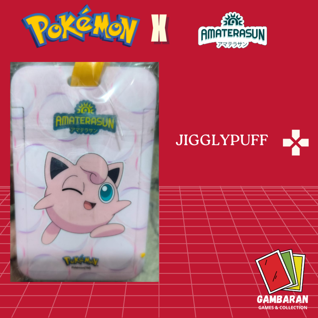 Jigglypuff Tag Holder Pokemon Amaterasun Promo Koleksi Limited