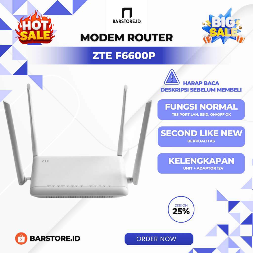 ZTE F670 Premium Antena 6 & ZTE