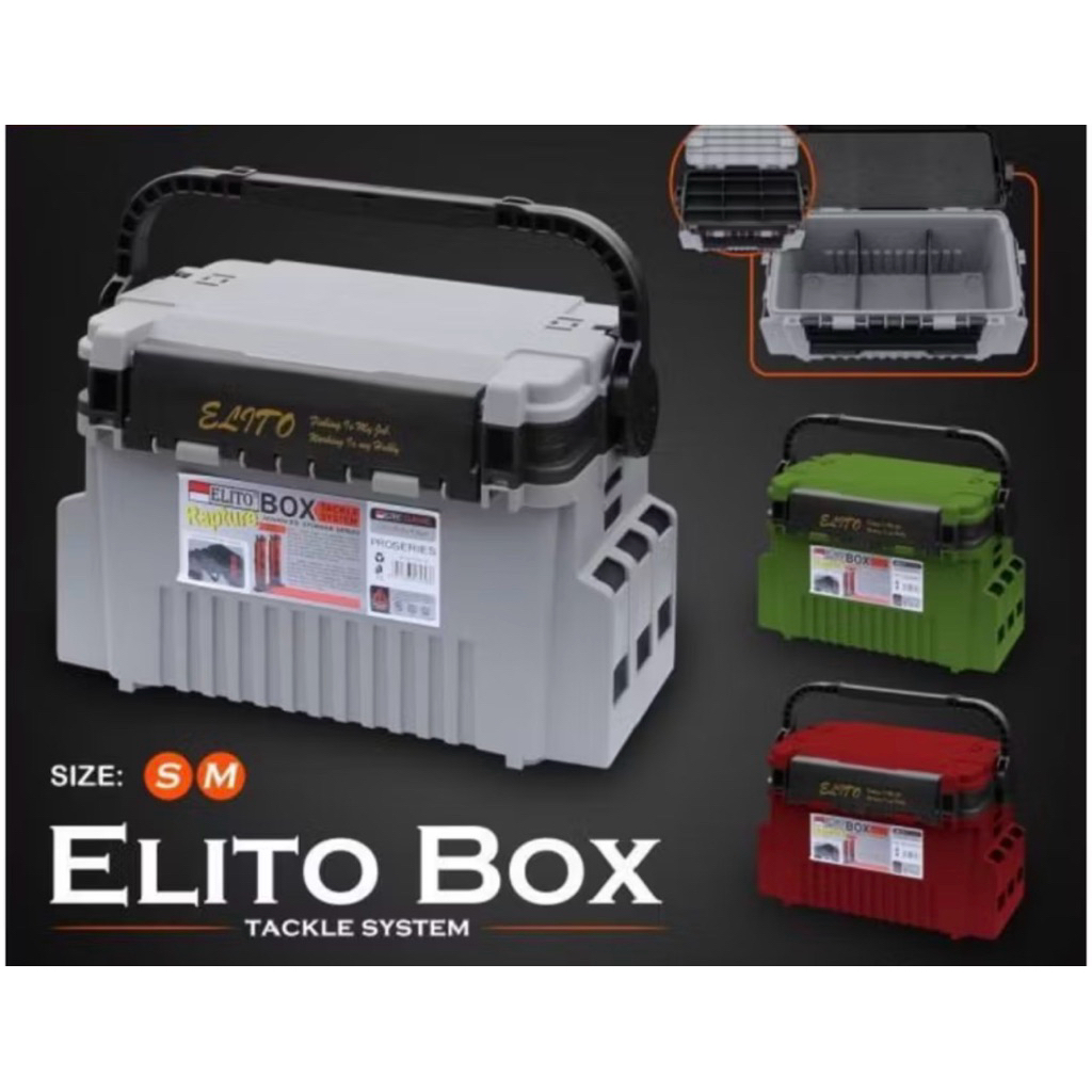 ELITO TAKLE BOX 6L Dan 12L BOX PANCING UMPAN PANCING