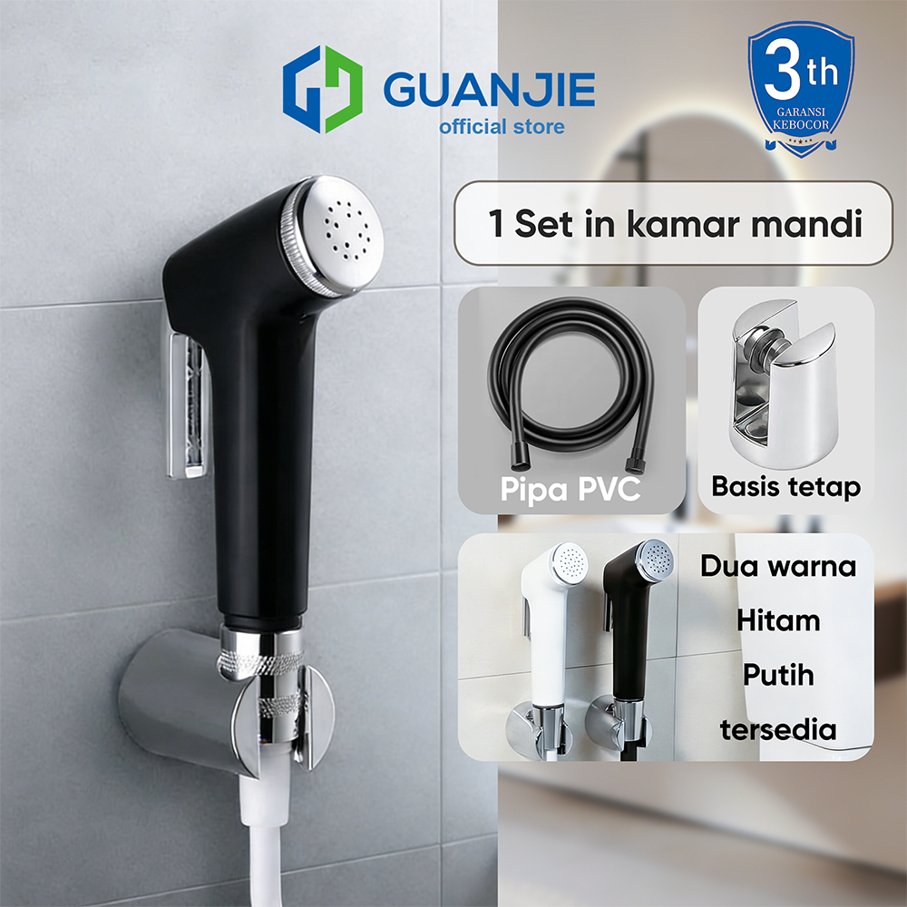 GUANJIE - Semprotan Bidet WC Kloset Kamar Mandi Semprotan Jet Toilet Anti Bocor WC Kamar Mandi Sempr