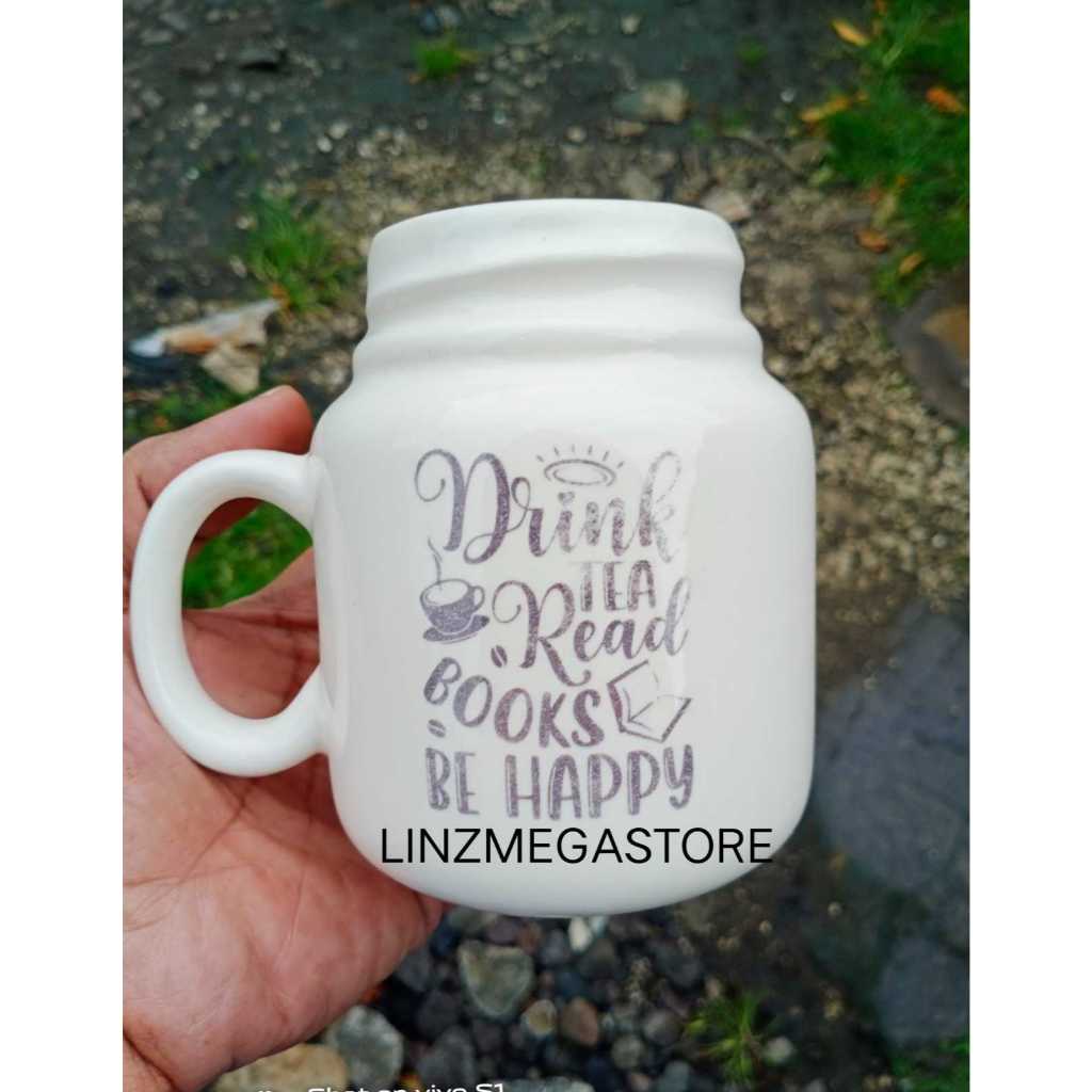 Cangkir Mug Decal Quote Cozy, Mug Unik, Mug Cantik
