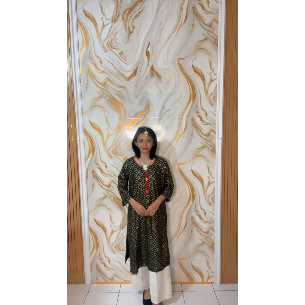 BAJU INDIA KURTI ATASAN ONLY GREEN REMAJA/DEWASA