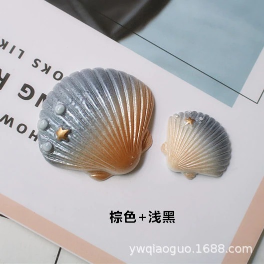 Topper Cake  Kerang/Hiasan Cake/Taman/Aquarium Cangkang Shell Warna Warni/murah