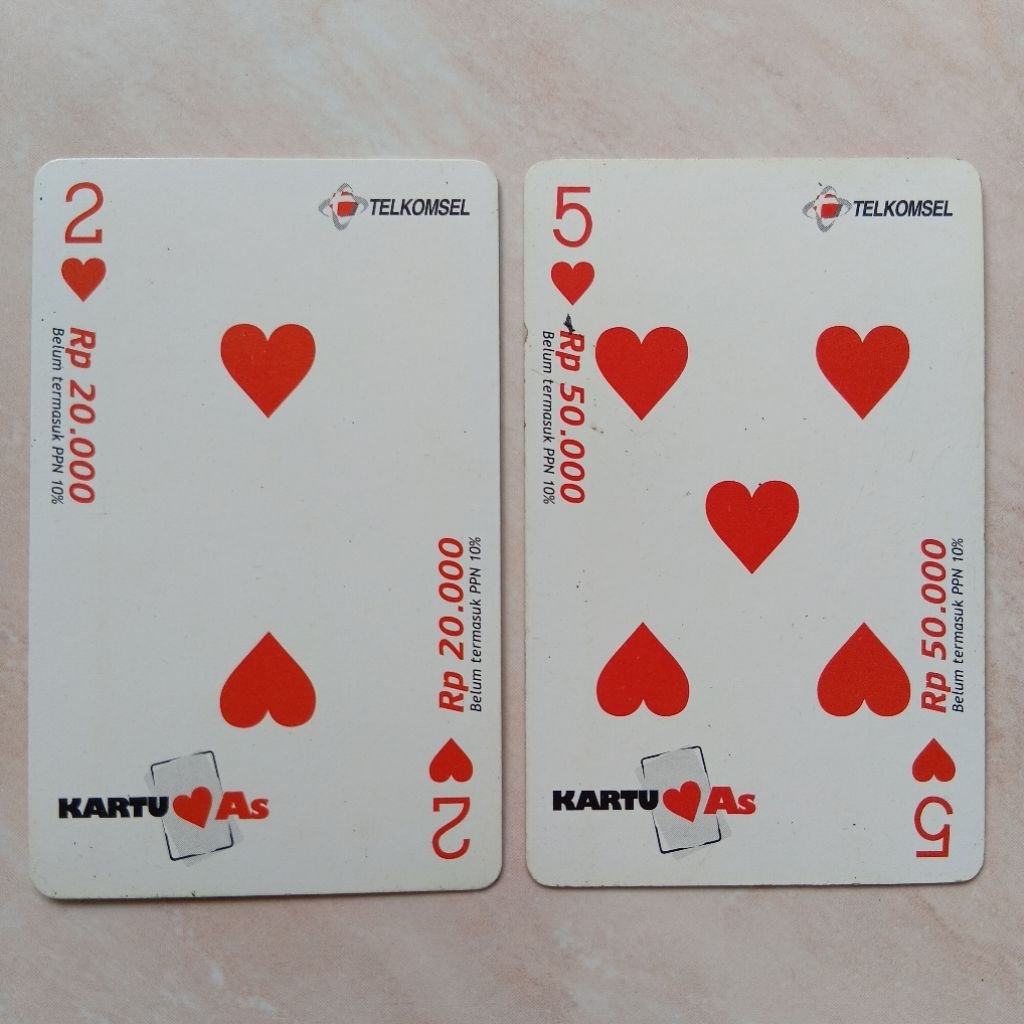 Koleksi Kartu Voucher Telp Kartu As Jadul BEKAS 2005 - YN3165
