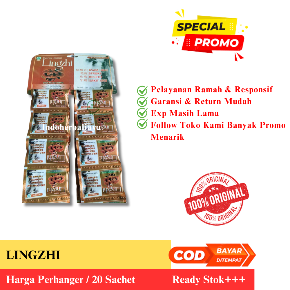 Ekstrak Jamur Lingzhi Kapsul Original 100% Manjur