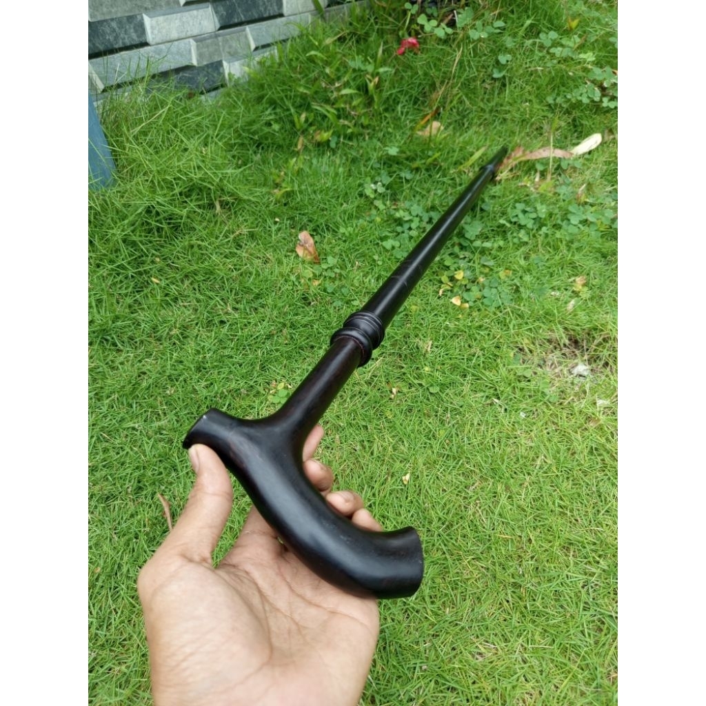 tongkat jalan kayu galih kelor Hitam super