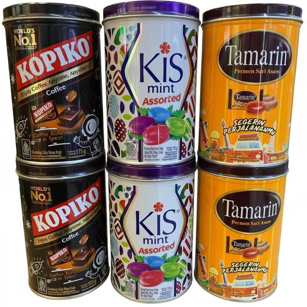 Permen Kopiko/Tamarin/Kiss Edisi Festive Lebaran Kaleng