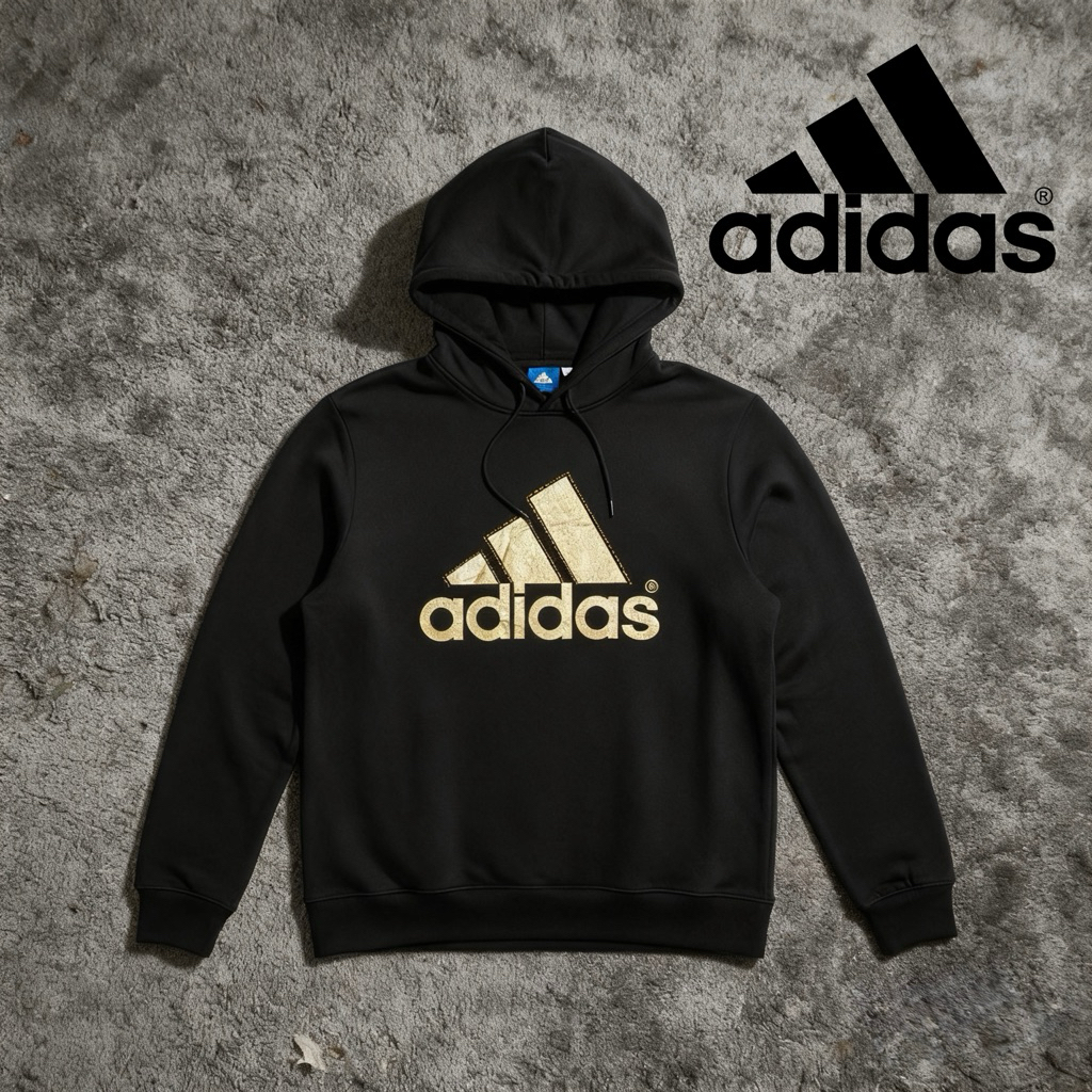 Hoodie Adidas Big Logo Gold