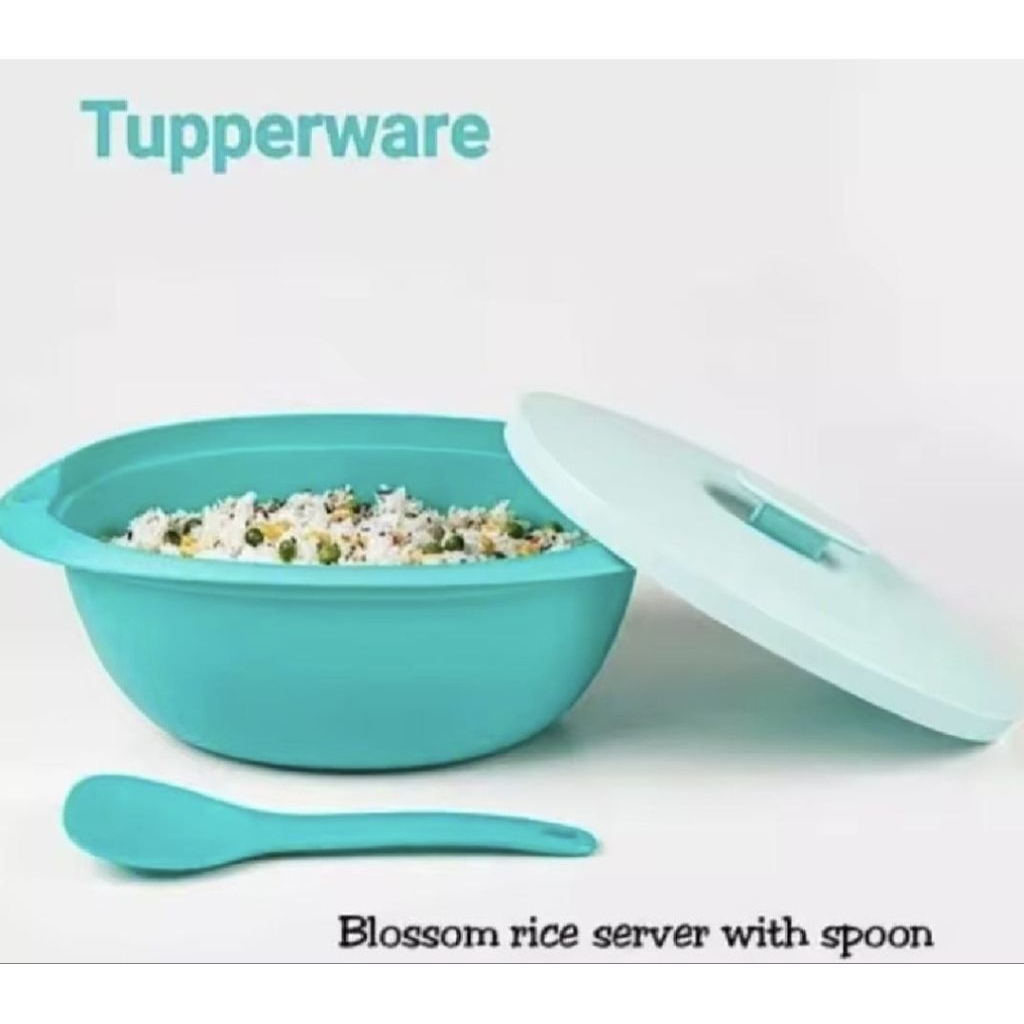 Tupperware Original Blossom Rice Server With Spoon