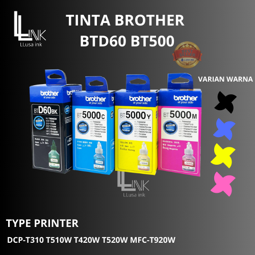 TINTA Brother type printer DCP-T310 T510W T420W T520W MFC-T920W