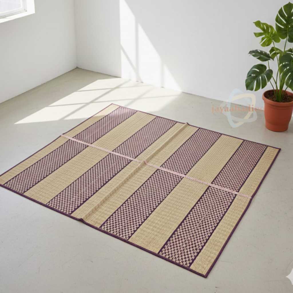 Tikar Pandan Anyaman Asli Ukuran 150x200 Jumbo / Tikar Mendong Lesehan Tradisional 200x150 cm tikar 