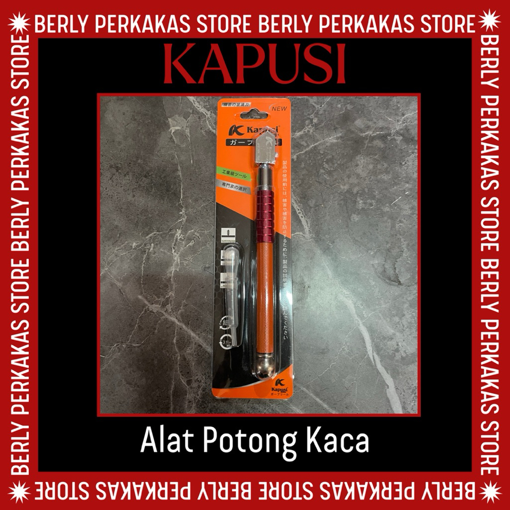 Alat Potong Kaca KAPUSI Tipe K-8737 Size 4”
