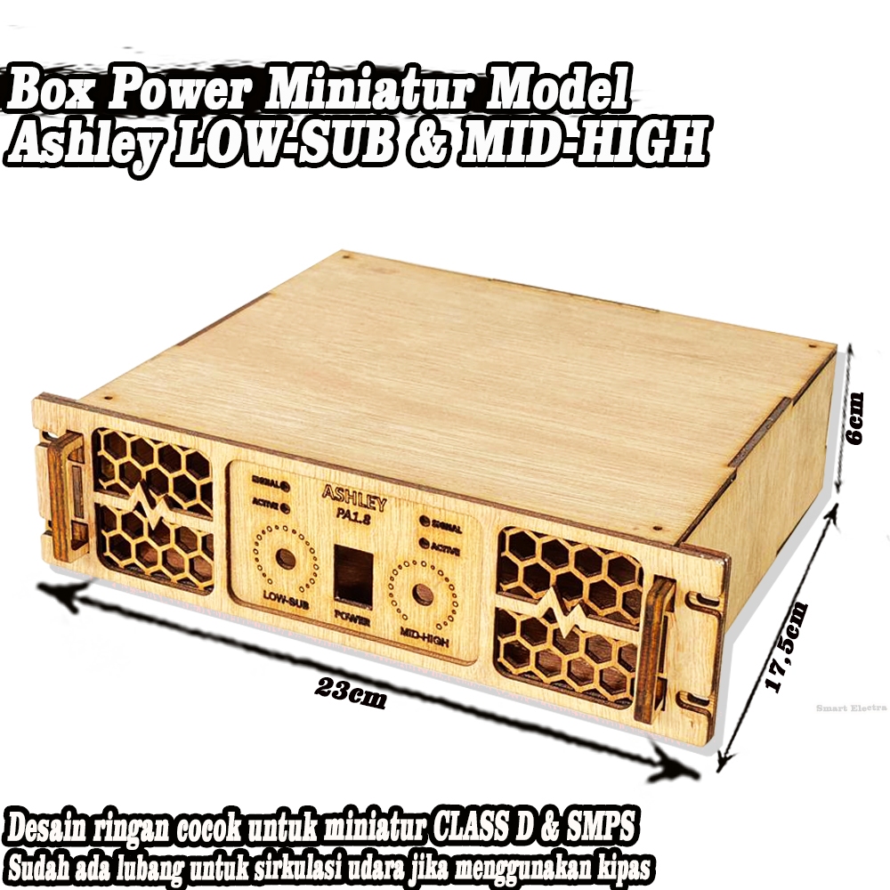 Box Power Miniatur Model Ashley 2 Channel