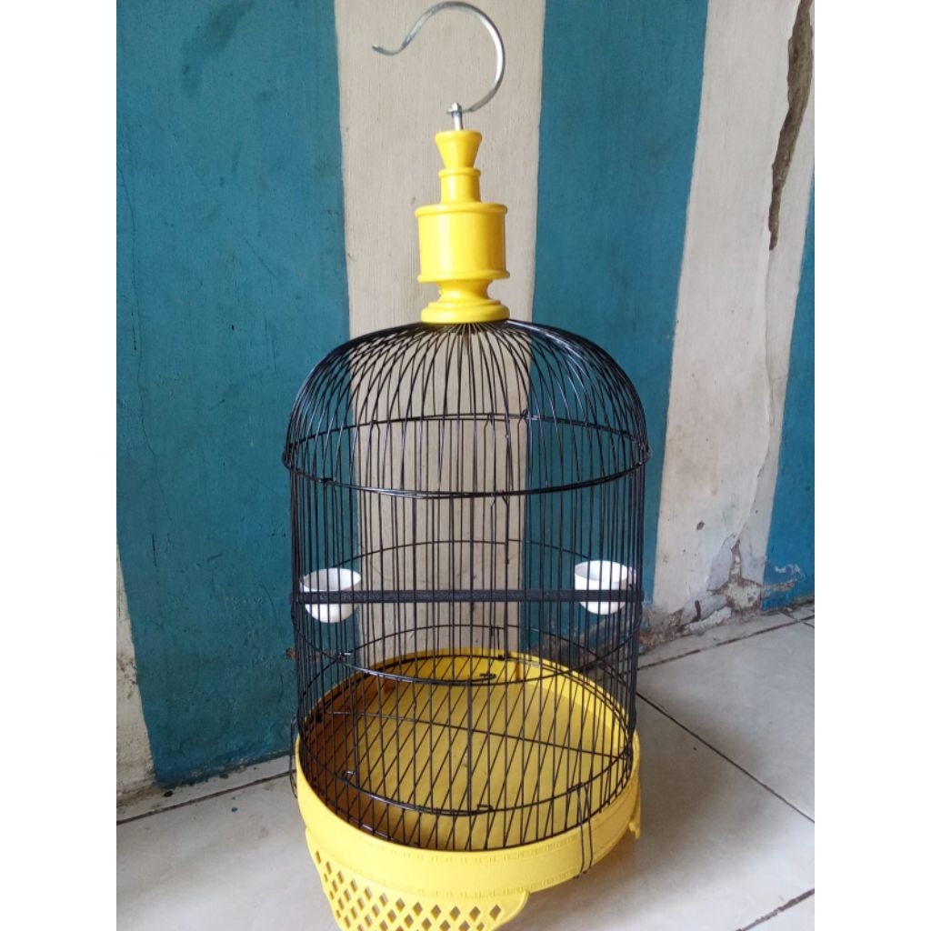 Sangkar Lovebird Tanggung Minion Bahan Besi Kuat dan Kokoh