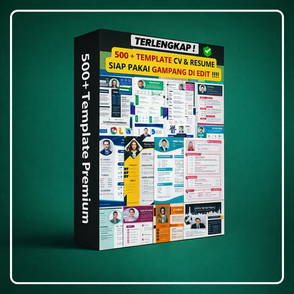 500+ Template CV & RESUME Premium (New) - CV Resume Curiculum Vitae Lamaran Kerja - CV ATS Bonus