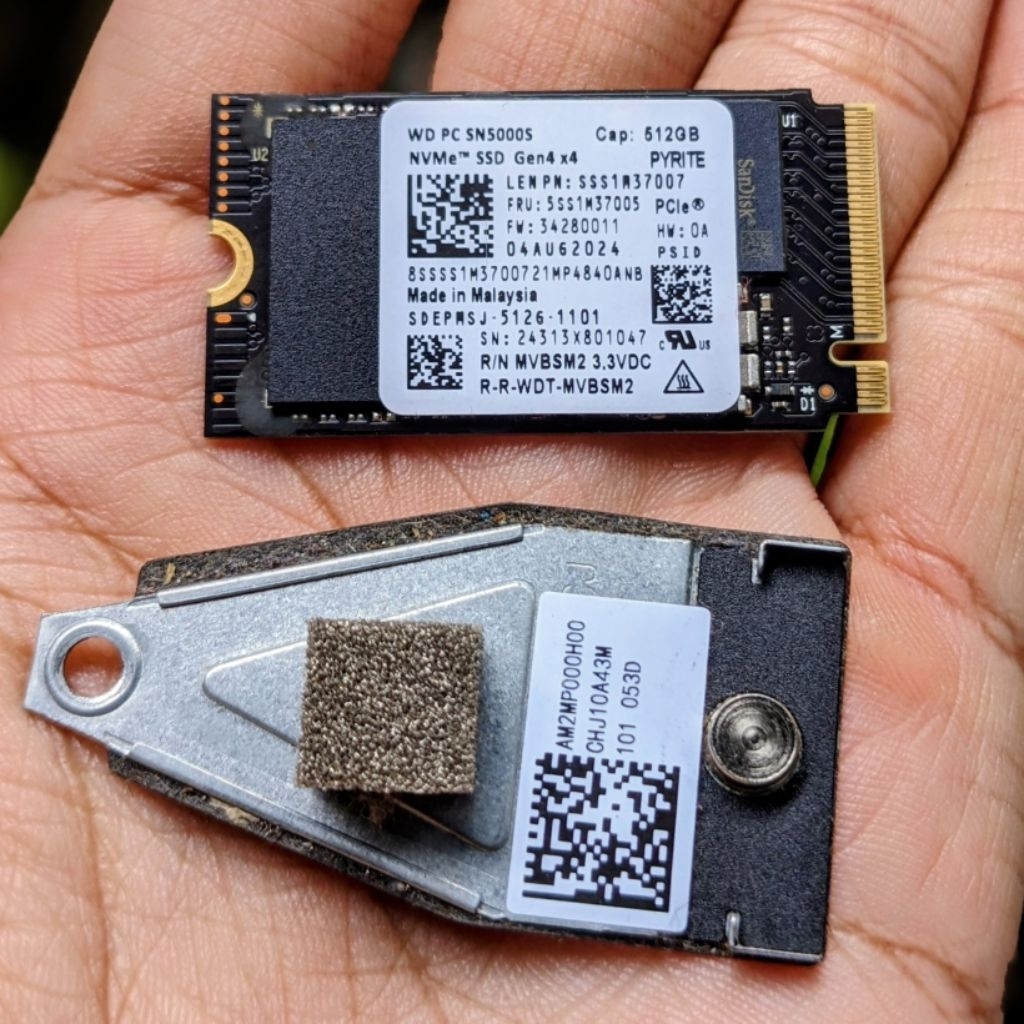 SSD NVME Western Digital 512GB gen 4 sehat