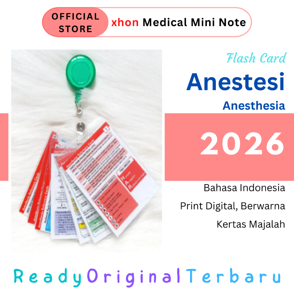 ORIGINAL TERBARU - FC Anesthesia - Anestesi / Anes / Pembiusan / Bius | Medical Mini Note | Medical 