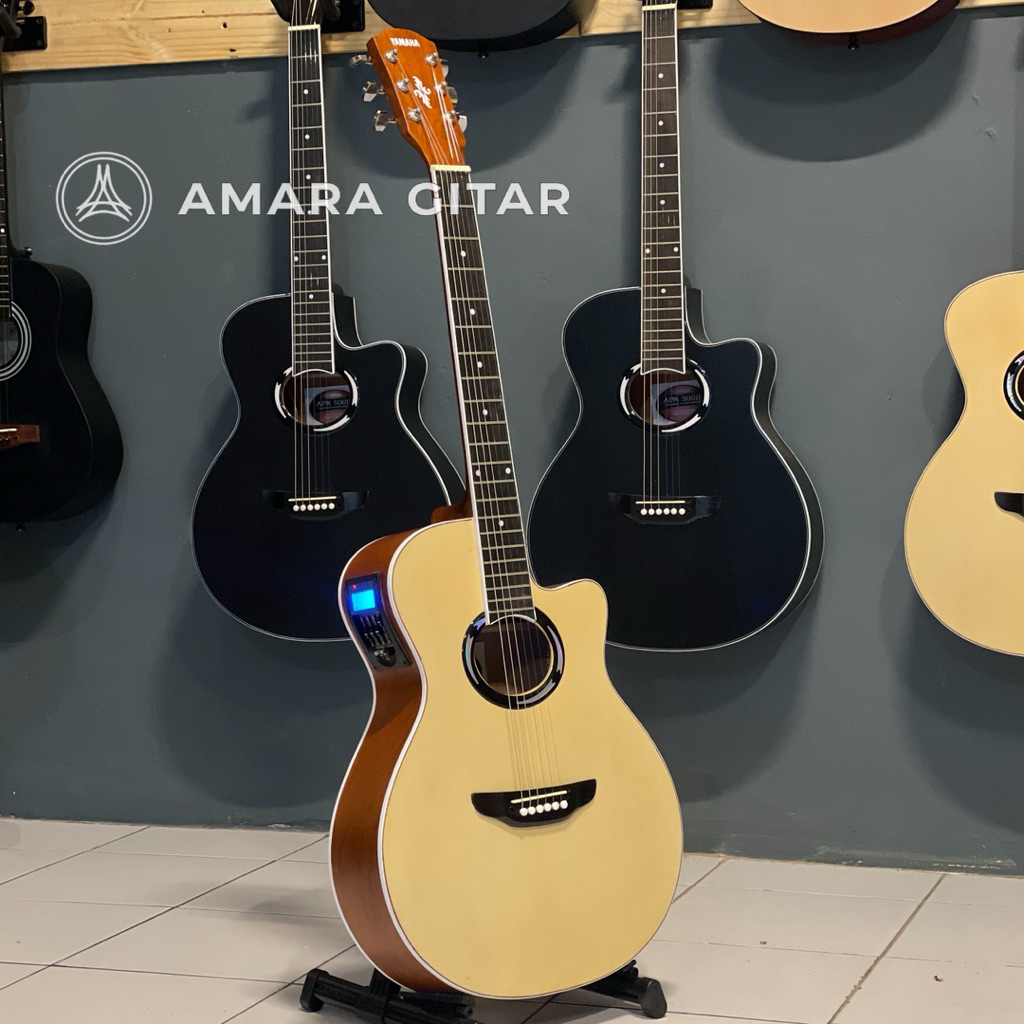 Gitar Akustik elektrik yamaha jumbo,gitar pemula akustik,gitar akustik tanem besi