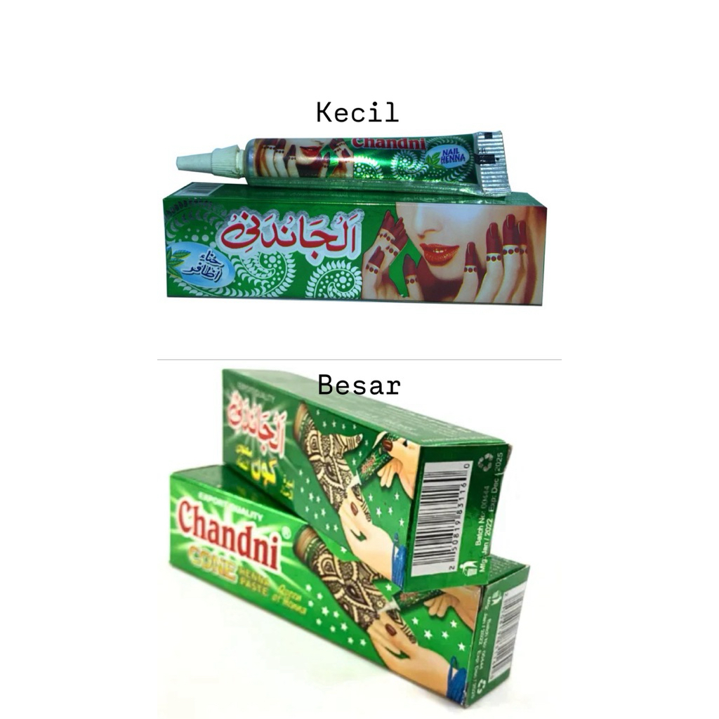 Chandni Henna Kuku Pacar Kulit Besar, Kecil