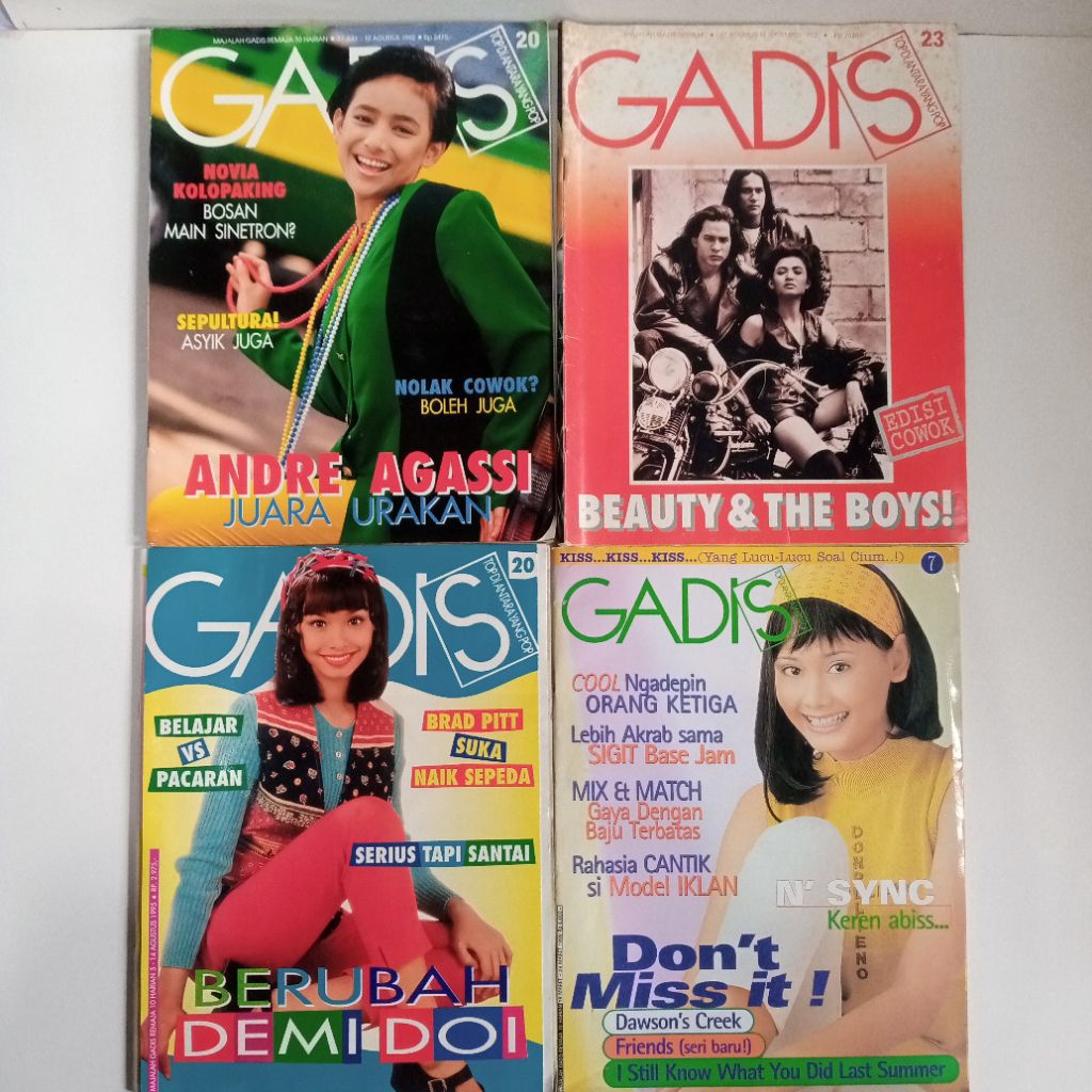 Majalah gadis tahun 1992 1993 1995 majalah jadul lifestyle majalah populer