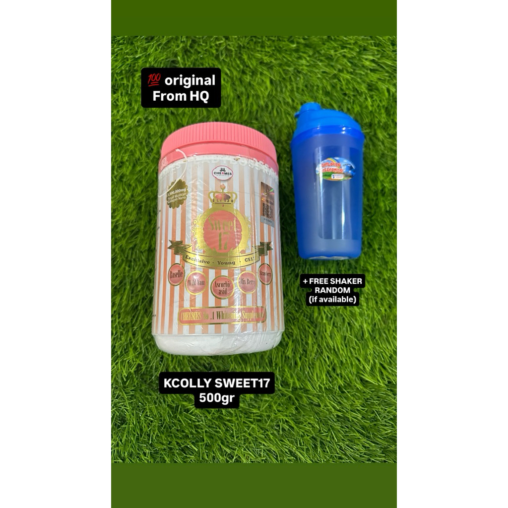 KCOLLY SWEET 17 NEW FORMULA 500GR (ORIGINAL FROM HQ) + FREE SHAKER