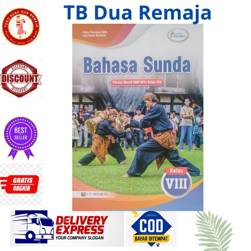 Buku BASA SUNDA Untuk SMP/MTs Kelas 8 KURMER Penerbit ARYA DUTA