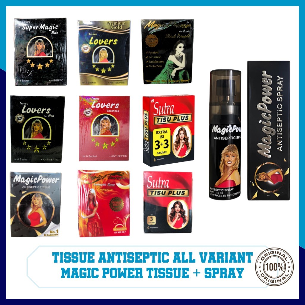 Tissue Magic All Varian / Tissue Magic Sutra / Tissue Magic Power / Magic Power Spray / Memperanjang